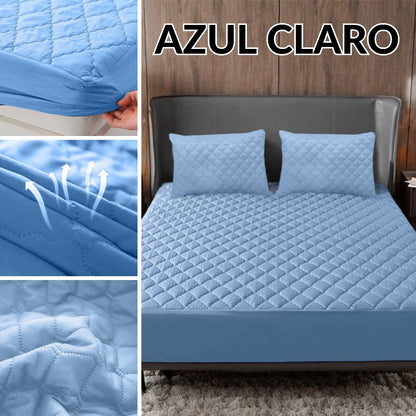 Combo Protector Impermeable Colchón y Almohadas