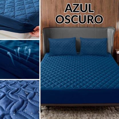 Combo Protector Impermeable Colchón y Almohadas